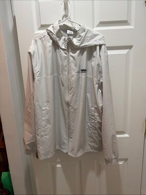Puma Light Beige Hooded Windbreaker Jacket - Men's